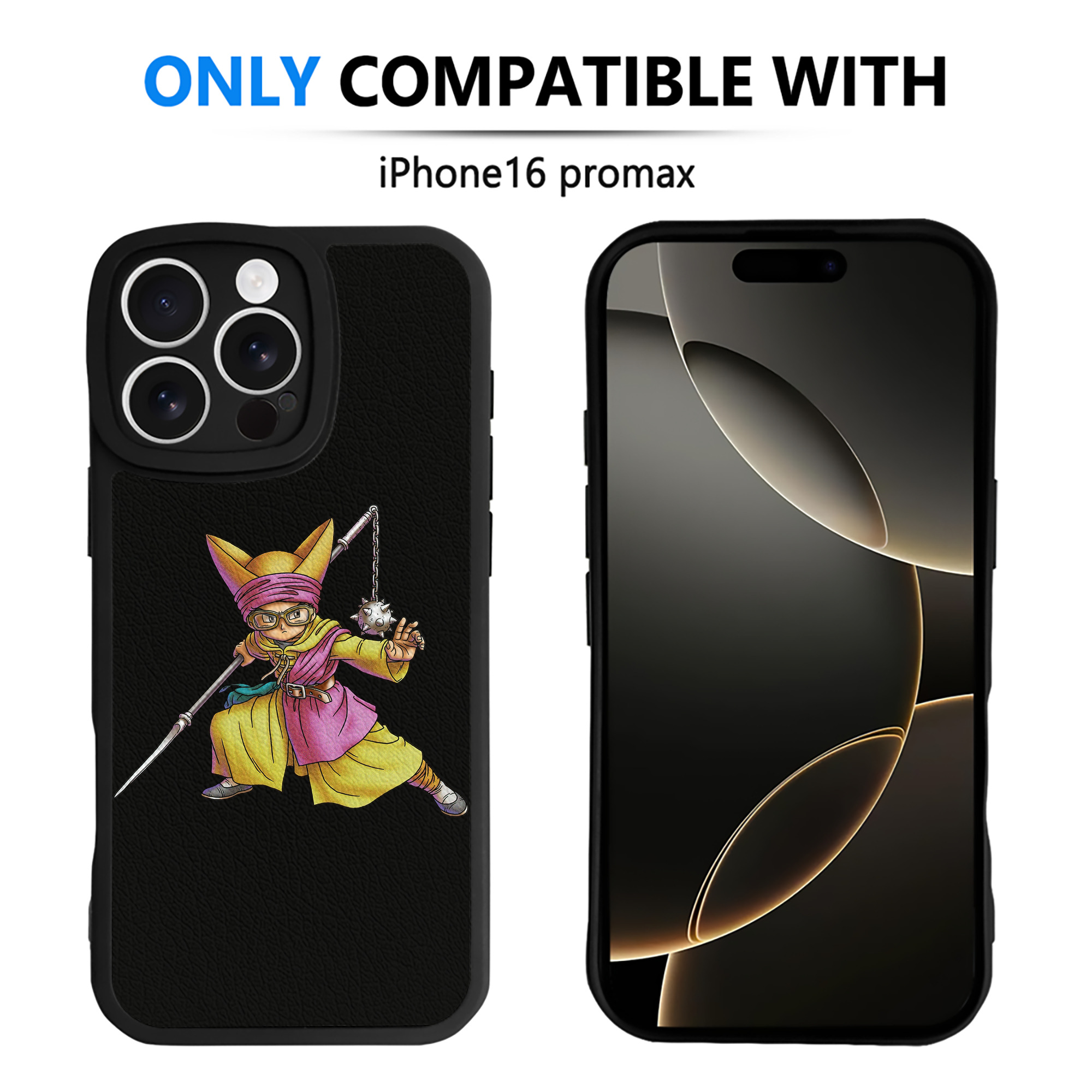 （画像用） ドラゴンクエスト Doragon Kuesuto Dragon Quest 【iPhone 16シリーズ対応】シリコンスマホケース（レザー調） 材質：シリコン
